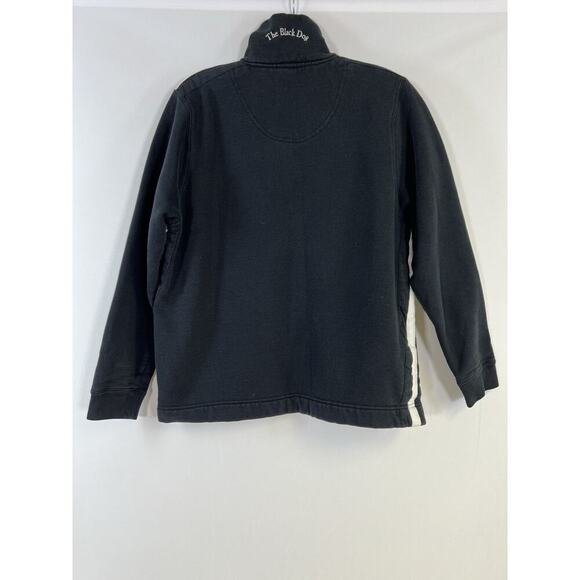 The Black Dog Sweatshirt Black 1/4 Zip Pullover Vintage Collection Womens Medium - Picture 2 of 11